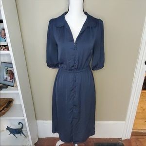 ModCloth Navy Blue Button Dress